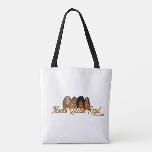 Mocha Queens lezen boekzak/Tas Tote Bag (Achterkant)