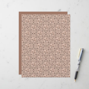 Mocha Rococo Revival Mandala Deco Fans Scrapbook