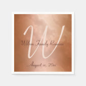 Mocha Roos Marmer Gepersonaliseerd Servetten (Voorkant)