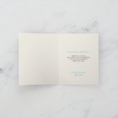 Mocha Rustic Linen Dandelion bedankt kaarten (Binnen)