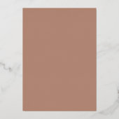 Mocha Save the Date Folie Uitnodiging (Achterkant)