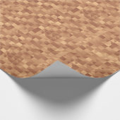 Mocha Squares Abstract Perfection Sparkle Wrap Cadeaupapier (Hoek)