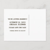 Mocha Steampunk Keys opslaan het Briefkaart Datum (Achterkant)