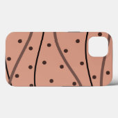 Mocha-Stippen en -strips Case-Mate iPhone Case (Achterkant (horizontaal))