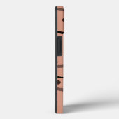 Mocha-Stippen en -strips Case-Mate iPhone Case (Achterkant / Rechts)