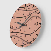 Mocha-Stippen en -strips Grote Klok (Hoek)