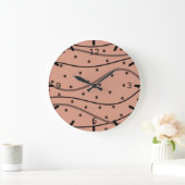 Mocha-Stippen en -strips Grote Klok (Huis)