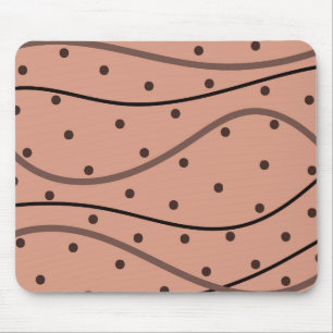 Mocha-Stippen en -strips Muismat