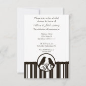 Mocha Stripe Bridal Shower Kaart (Voorkant)