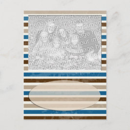 mocha stripe briefkaart
