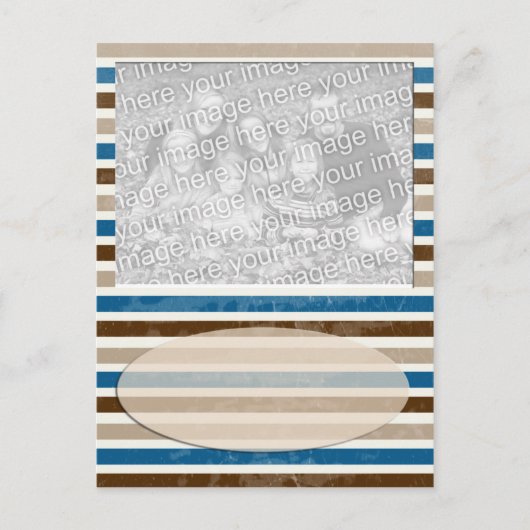 mocha stripe briefkaart (Voorkant)