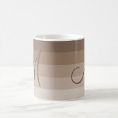 Mocha Stripes gepersonaliseerd Koffiemok (Center)