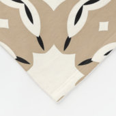 Mocha Swirl Comfort Fleece Deken (Hoek)