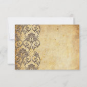 Mocha  Swirl Wedding Hartelijk dank Bedankkaart (Achterkant)