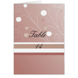 Mocha Table Seating Kaart