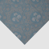 Mocha Tapestry Rococo Mandala Art Deco Scallop Tissuepapier (Detail)