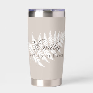 Mocha Taupe Witte Varens Pastel Getuige Geïsoleerde Drinkbeker