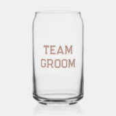 Mocha Team Bruidegom Afscheid Blikvorm Glas (Voorkant)
