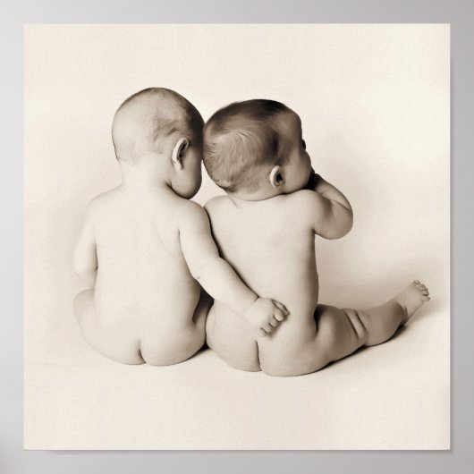 Mocha Twin Baby Bottoms Poster (Voorkant)