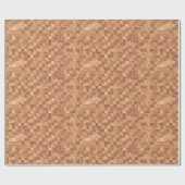 Mocha Vierkanten Abstracte Perfectie in Cadeaupapi Cadeaupapier (Vlak)