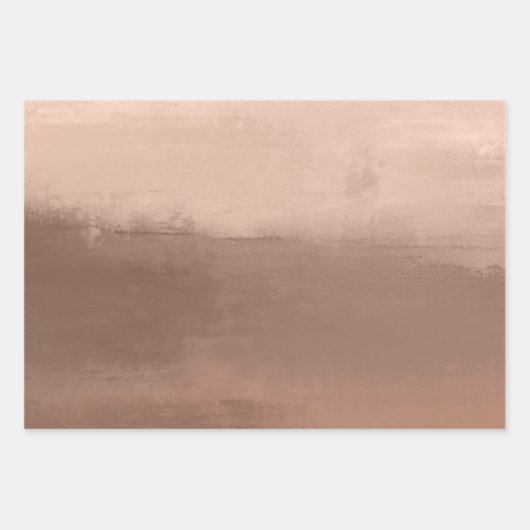 Mocha Watercolor Abstract Inpakpapier Vel (Voorkant)