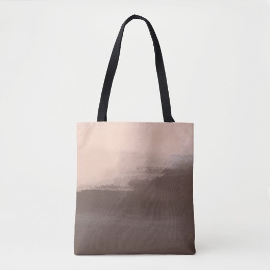 Mocha Watercolor Abstract Tote Bag (Voorkant)