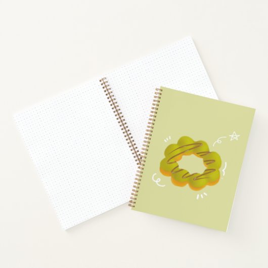 Mochadonut Spiraal Notebook Notitieboek (Binnen)