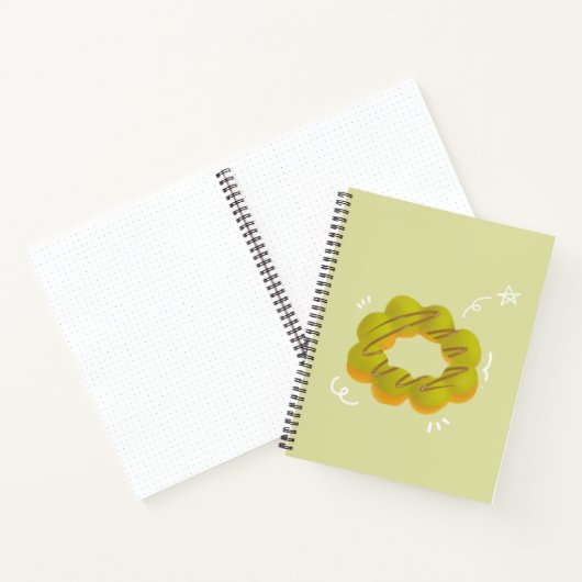Mochadonut Spiraal Notebook Notitieboek (Binnen)