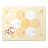 Mochi Bee Leuke Puppy Honing Bijen Weekplanner Notitieblok (Voorkant)