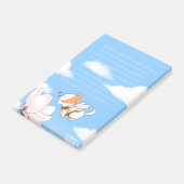 Mochi Bijen Bloemen Bloeiende Springy Bloemen Post-it® Notes (Schuin)