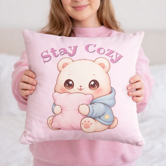 Mochi Cuddle Bear Cute Kawaii Style Pillow Hug  Kussen