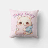 Mochi Cuddle Bear Cute Kawaii Style Pillow Hug  Kussen (Voorkant)