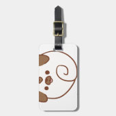 Mochi de Pug Bagagelabel (Voorkant verticaal)