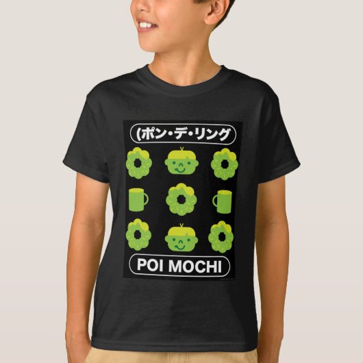 Mochi Donuts Poi Mochi en Coffee T-Shirt (Voorkant)