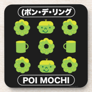 Mochi Donuts poi Mochi en koffie Bier Onderzetter