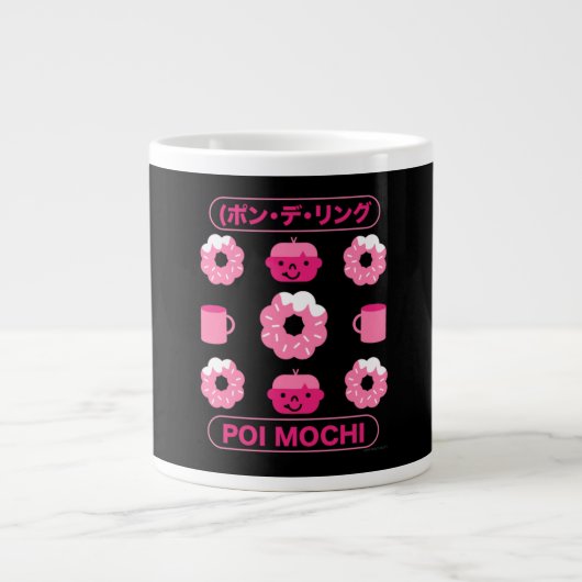Mochi Donuts poi Mochi en koffie Grote Koffiekop (Voorkant)