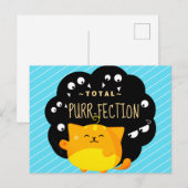 Mochi Halloween - Cute Oranje Cat Spint-fectie Briefkaart (Voorkant / Achterkant)