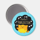 Mochi Halloween - Cute Oranje Cat Spint-fectie Magneet (Voorkant / Achterkant)