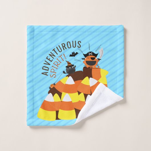 Mochi Halloween - Happy Pirate Climate Mountain Washandje (Wasdoekje)