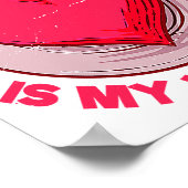 Mochi Is My Valentine Japanese Rice Cake Dessert  Poster (Hoek)