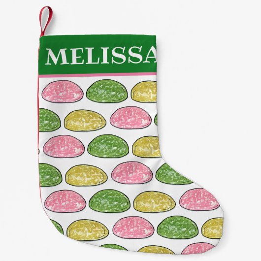 Mochi Japans nieuwjaar met voedselroedel Kleine Kerstsok (Voorkant)