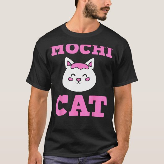 Mochi Kat Kattenliefhebber T-shirt (Voorkant)