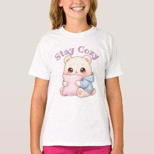 Mochi Knuffel Beer Cute Kawaii Stijl Kussen Knuffe T-shirt