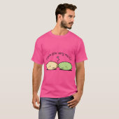 Mochi Love schattige mochi vond elkaar T-shirt (Voorkant volledig)