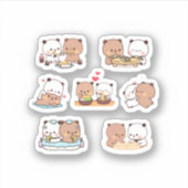 Mochi Mochi Brownie Beer Sticker Pack Funny (Voorkant)