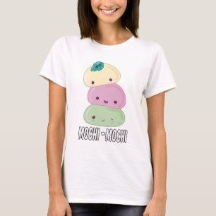Mochi Mochi Vrouwen Wit T-shirt