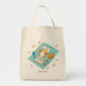 Mochi op een Tas van Picnic Kawaii Cute Puppy Groc (Voorkant)
