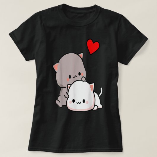 Mochi peach cat goma love, Valentine’s day 2022  T-shirt (Design voorkant)