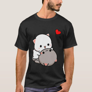 Mochi Peach Cat Goma Speelse Katten Valentijnse Ka T-shirt