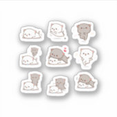 Mochi Peach Cat Sticker Pack (Voorkant)